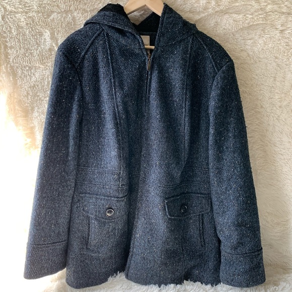 croft & barrow Jackets & Blazers - Croft & Barrow Wool Hooded Coat